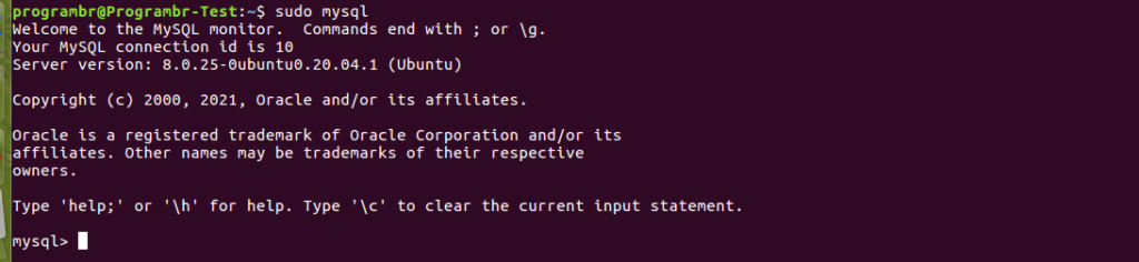 MySQL-Console-login