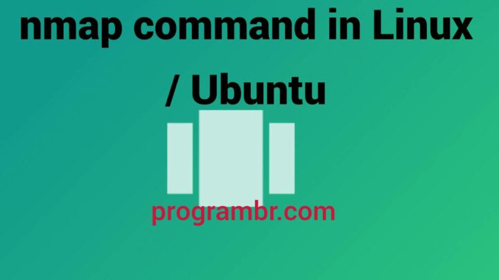 nmap command in Linux Ubuntu