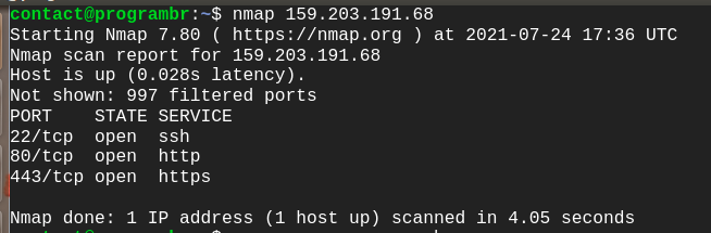 nmap with IP Address