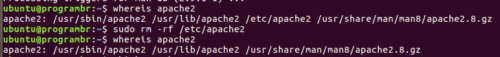 Permanently Remove/Uninstall Apache2