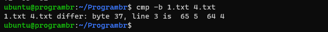 cmp command in Linux/Unix, Uses of cmp command with example