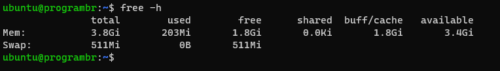 free -h command in linux