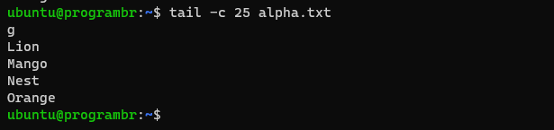 tail command in Linux, Uses of tail command with examples