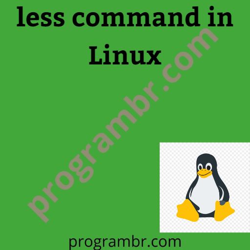 less command in Linux