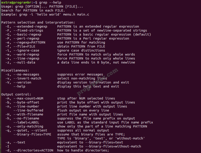 grep - help