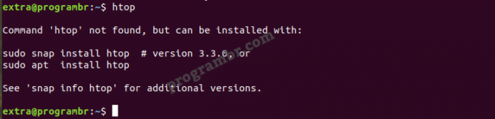 htop command in Linux