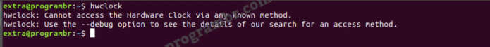 hwclock command in Linux