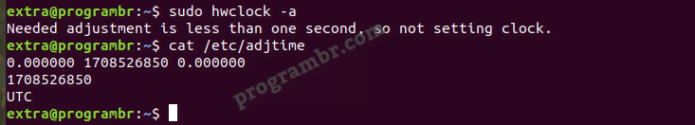 sudo-hwclock-a command in Linux