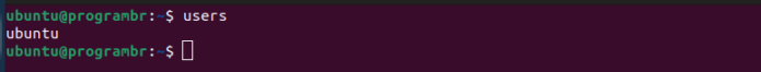 users command in linux